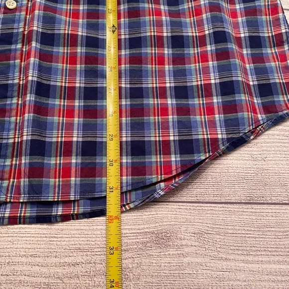 Ralph Lauren Men's Plaid Shirt in Red and Blue - Picture 10 of 10
